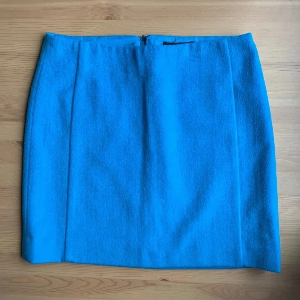 The Limited Wool Mini Skirt Turquoise